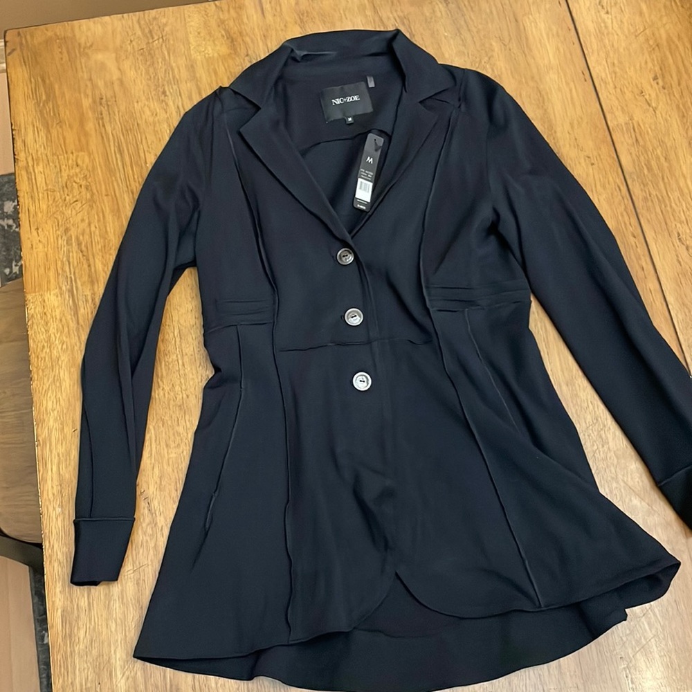 Nic+Zoe ridding jacket NWT black size Medium